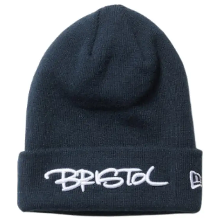 New Era Brand Logo Acrylic Beanies Men's Black/Marine