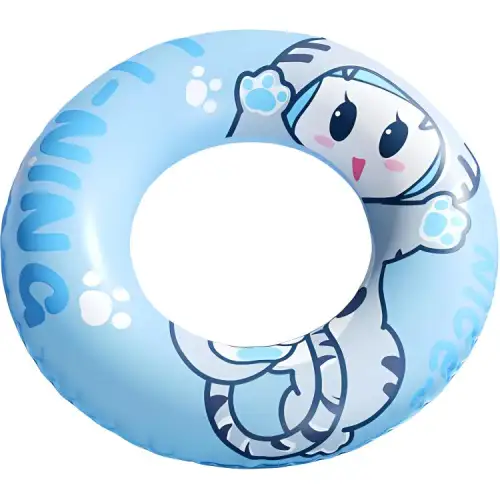 Li Ning, durable hermetic travel blue swimming ring PVC, increased thickness