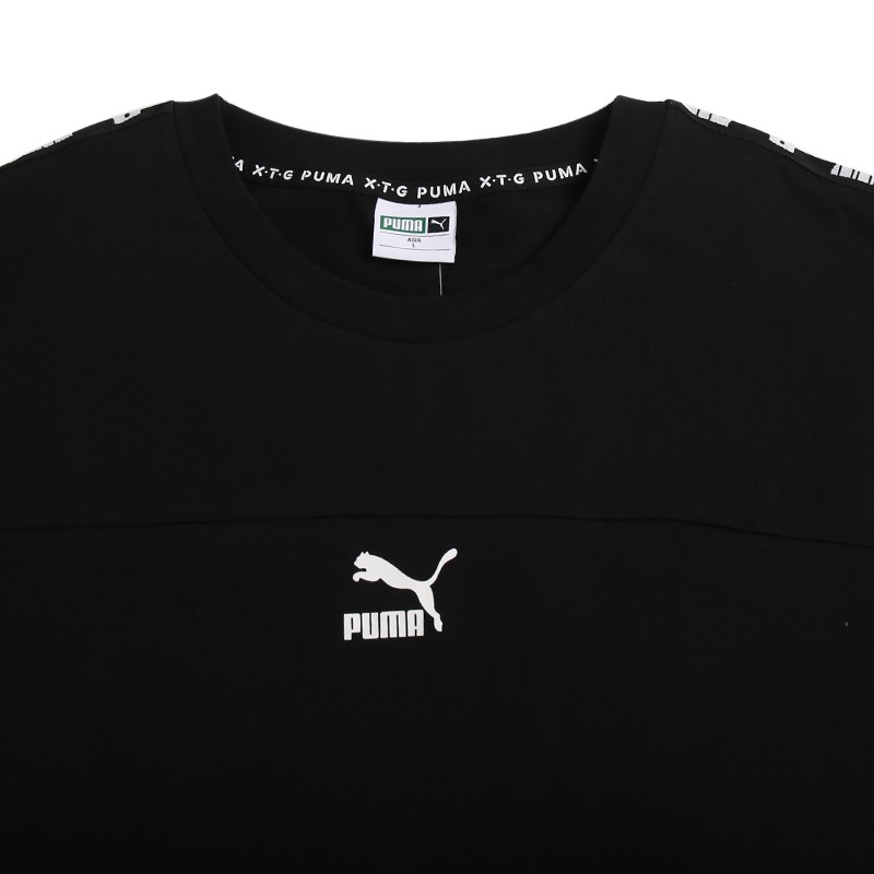 Мужская футболка PUMA Logo (черная) — фото 6