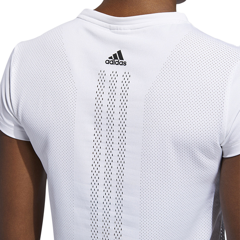 Женская футболка adidas Engineered Tee (белая) — фото 8