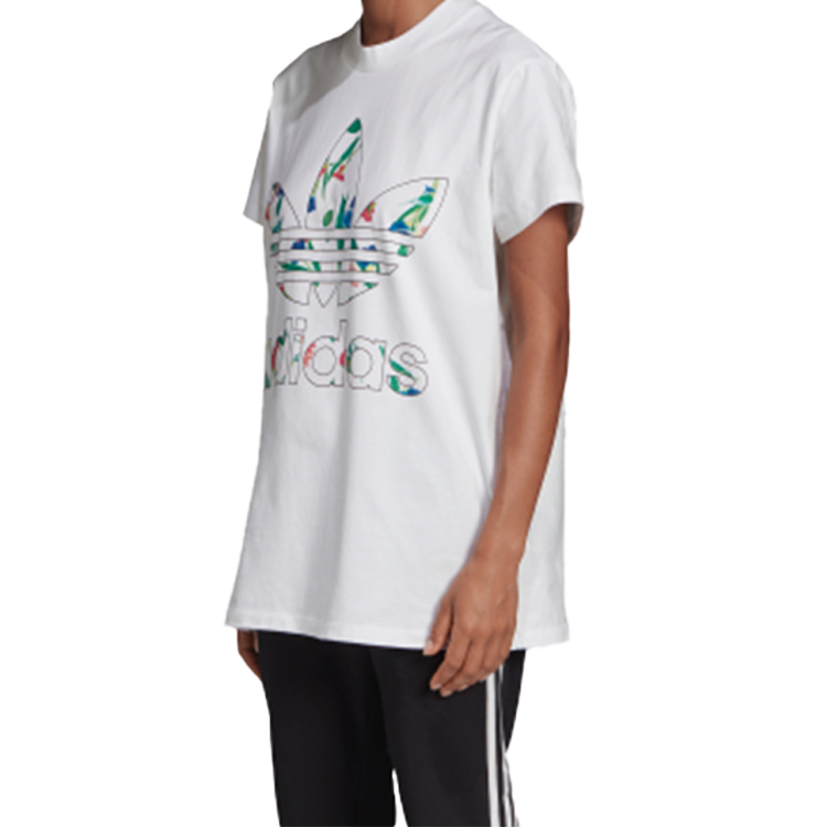Женская футболка adidas Originals Big Trefoil Tee (белая) — фото 5