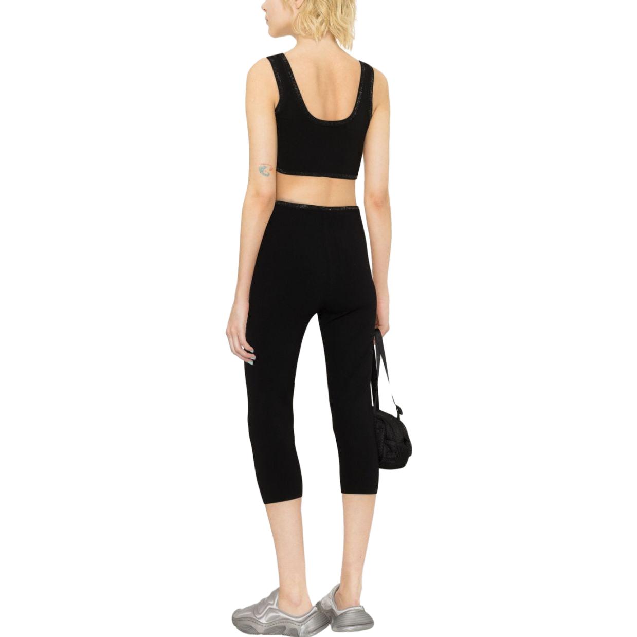 Alexander Wang rhinestone-trim cropped top