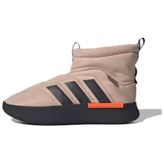 Adidas Adipuff Anti Slip Wear Resistant High Top Casual Shoes Unisex Brown