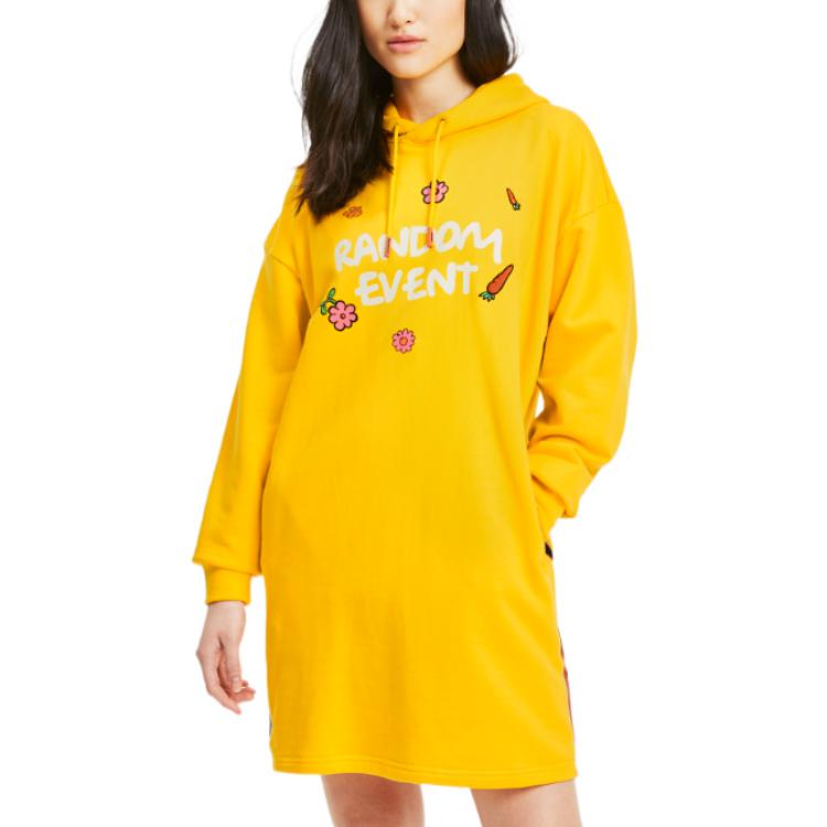 Женское платье PUMA x Randomevent Hooded Dress (лимонно-желтое) — фото 3