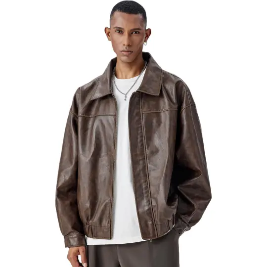 Bodydream Leather Jacket Unisex Dark Brown
