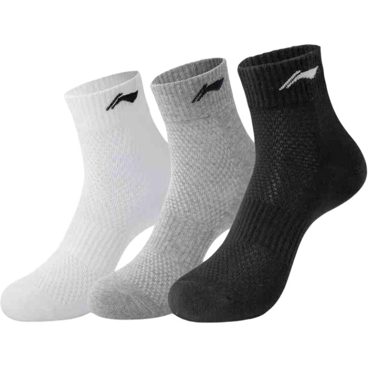 Li Ning Ankle Socks Unisex 3 Pack