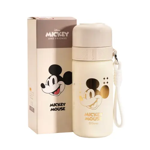 Disney Disney, glass for men and women for students, strawberry stainless steel, fall protection, 400 ml