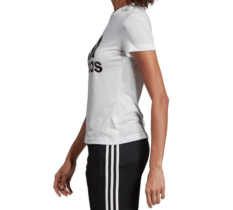 Женская футболка adidas logo (белая) — фото 4