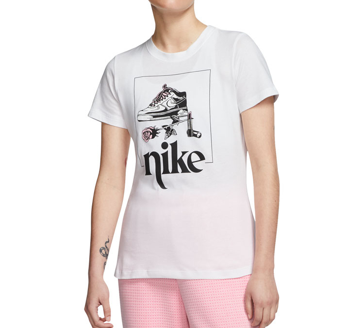 Женская футболка Nike Sportswear (белая) — фото 4
