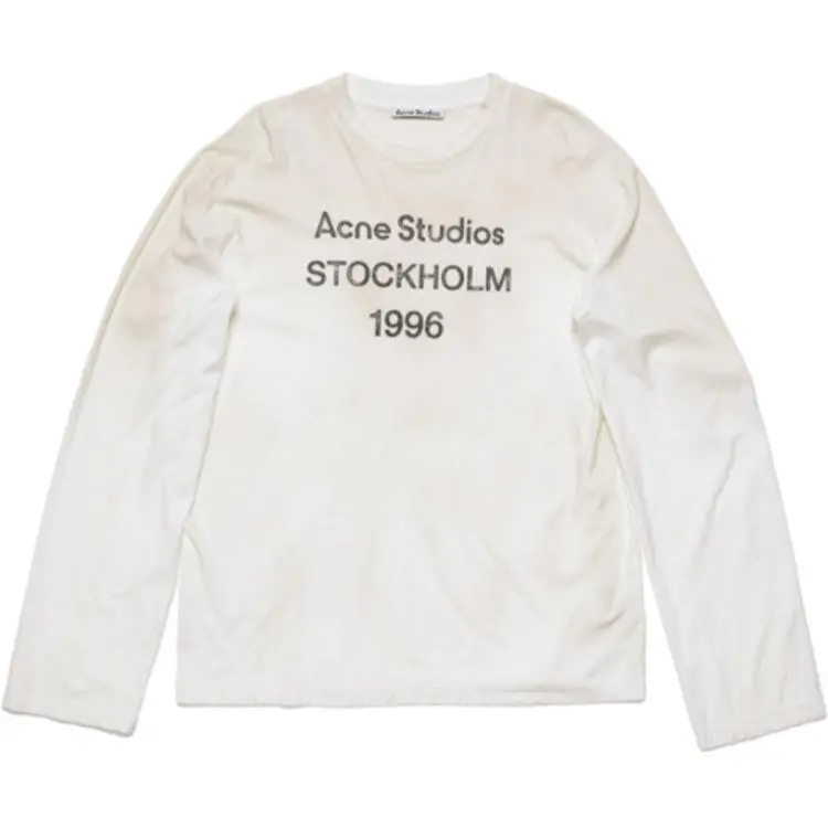 Acne Studios Logo Printed Crewneck T Shirt