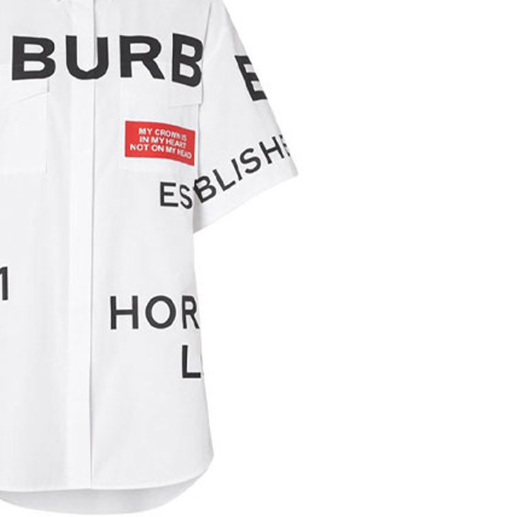 Женская рубашка Burberry (белая) — фото 2