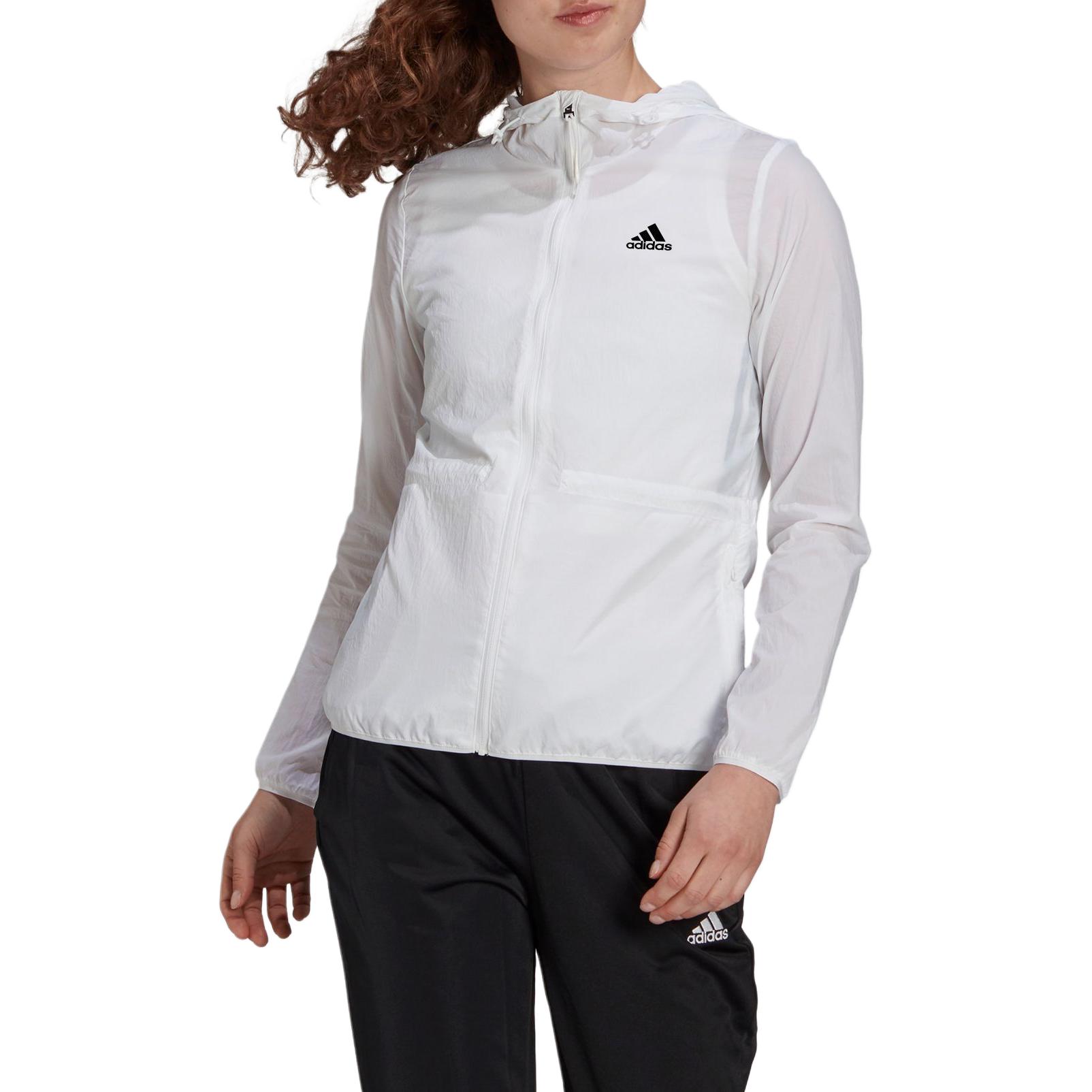 Женская ветровка adidas Woven Windbreaker (белая) — фото 2