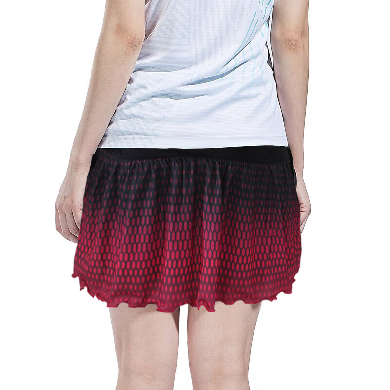 YONEX Badminton Skirt Women’s Black Red Gradient