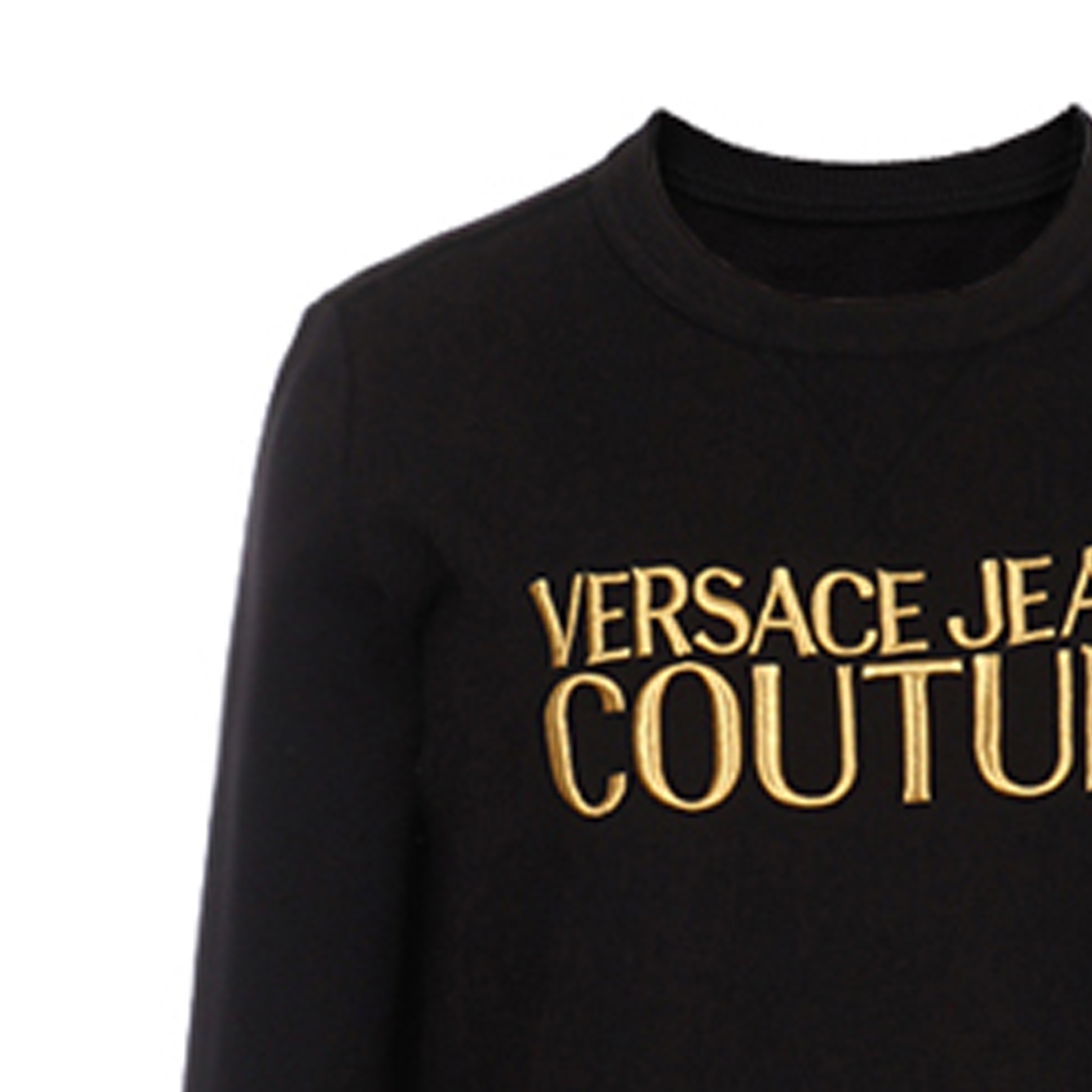 Женское худи Versace JEANS COUTURE Logo (черное) — фото 8