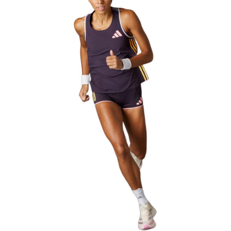 Adidas Sports Shorts Women’s Black Purple Yellow