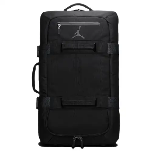 Jordan Fabric Suitcase Luggage Unisex Black