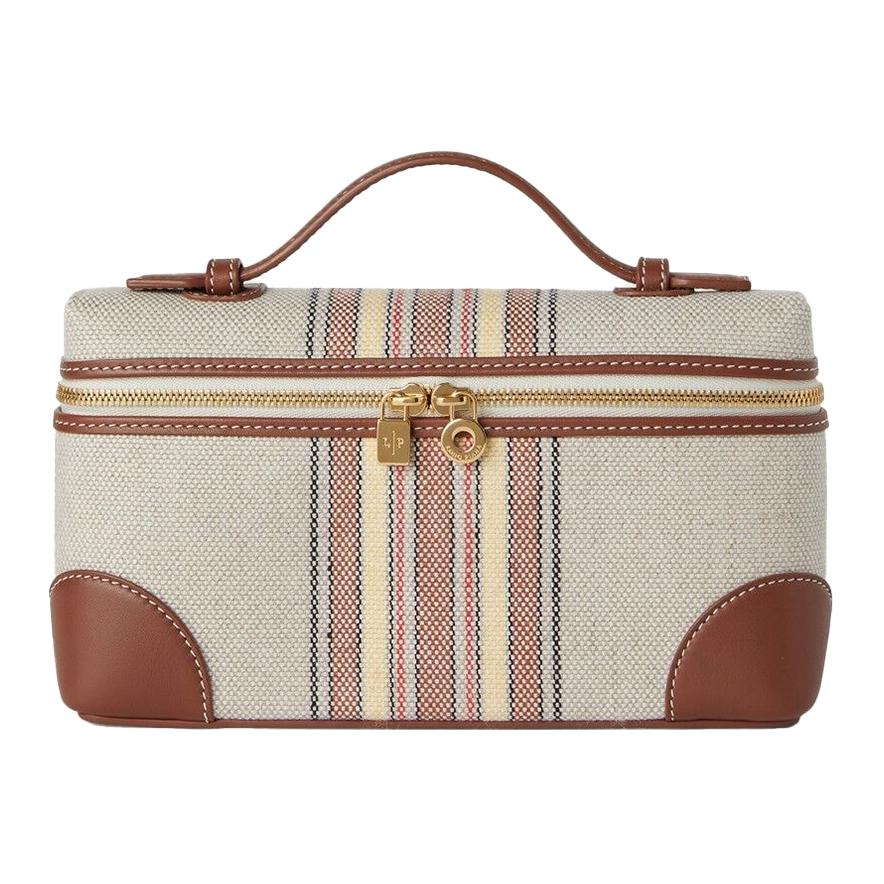 Loro Piana ExtraPocket Cotton With Linen Handbag Women's Brown & Beige