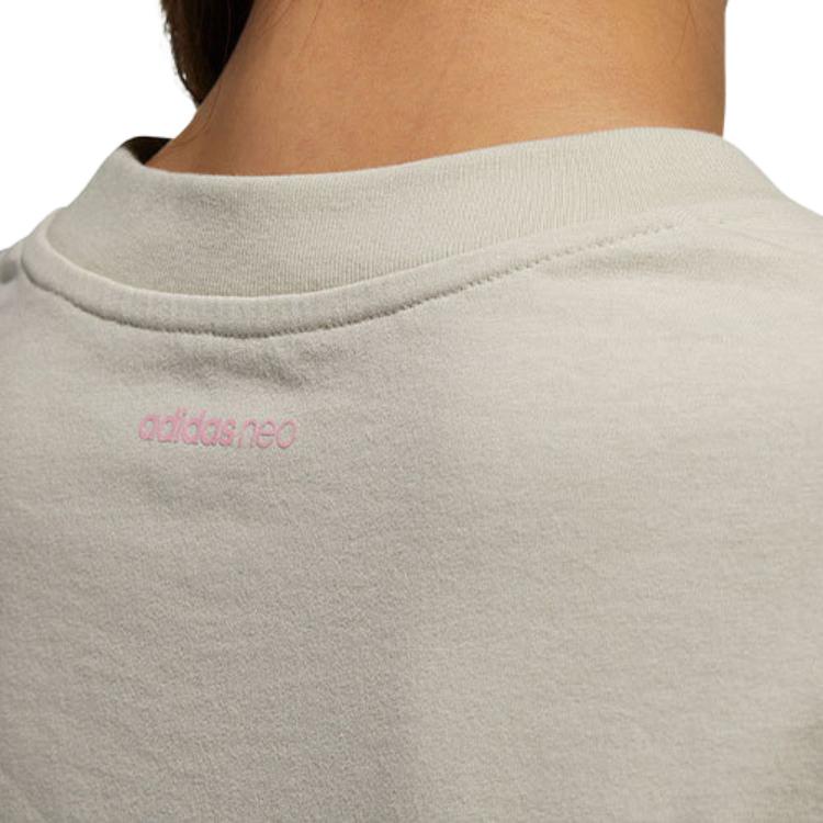 Футболка adidas neo (коричневая) — фото 6