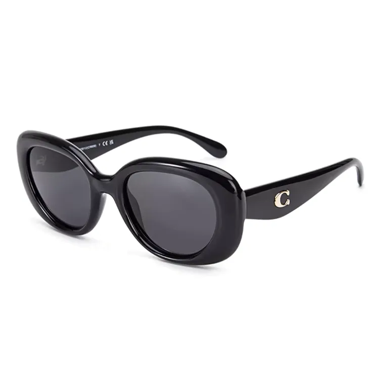 COACH Oval Sunglasses Unisex Black