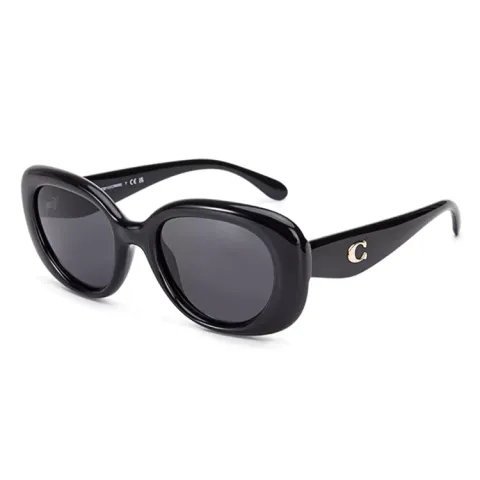 COACH Oval Sunglasses Unisex Black