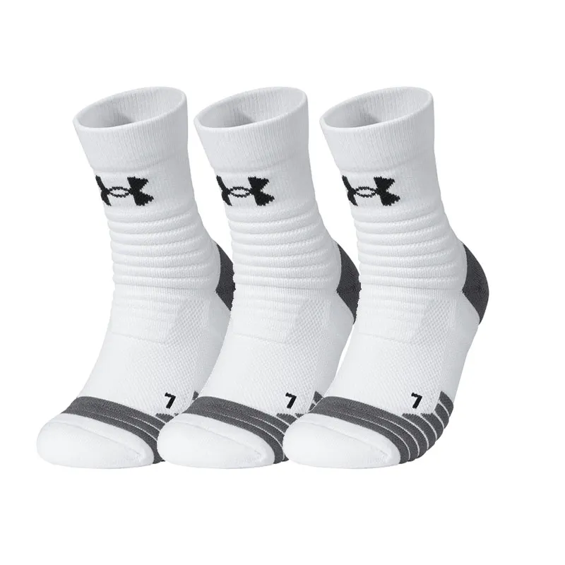 Under Armour Crew Socks Unisex Combo Set White Gray