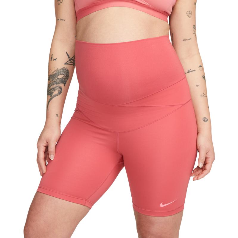 Nike Pregnant Mothers Collection Sports Shorts Women’s Pink Moderate Knitted Shorts