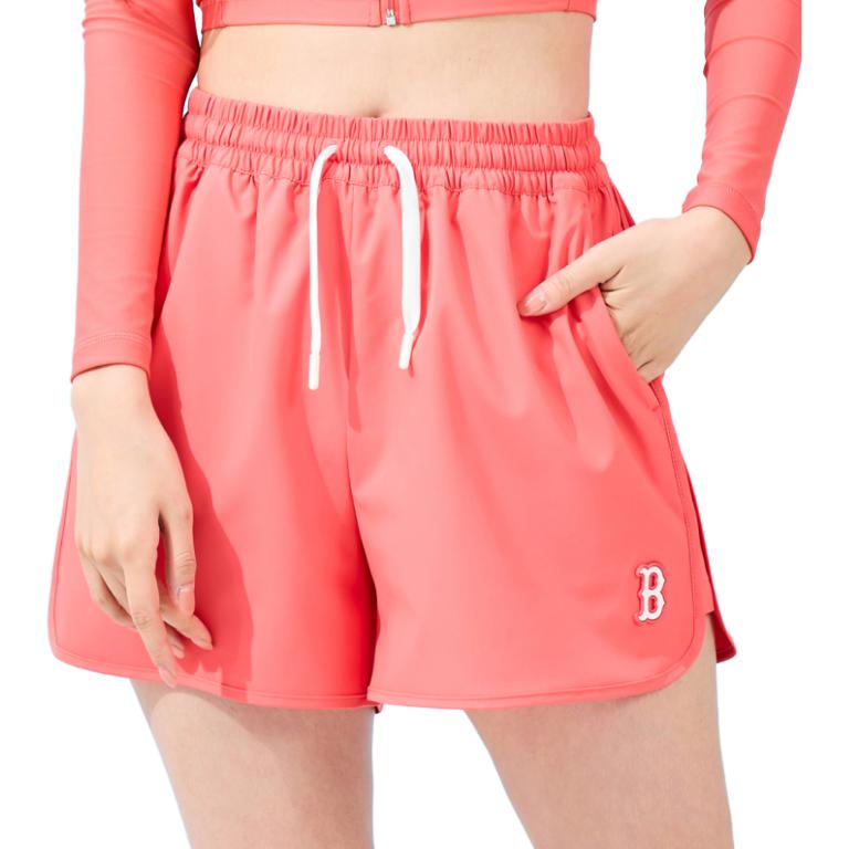 MLB Sports Shorts Women’s Orange Pink Moderate Bermuda Shorts