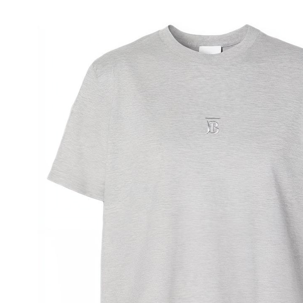 Женская футболка Burberry T (серая) — фото 6