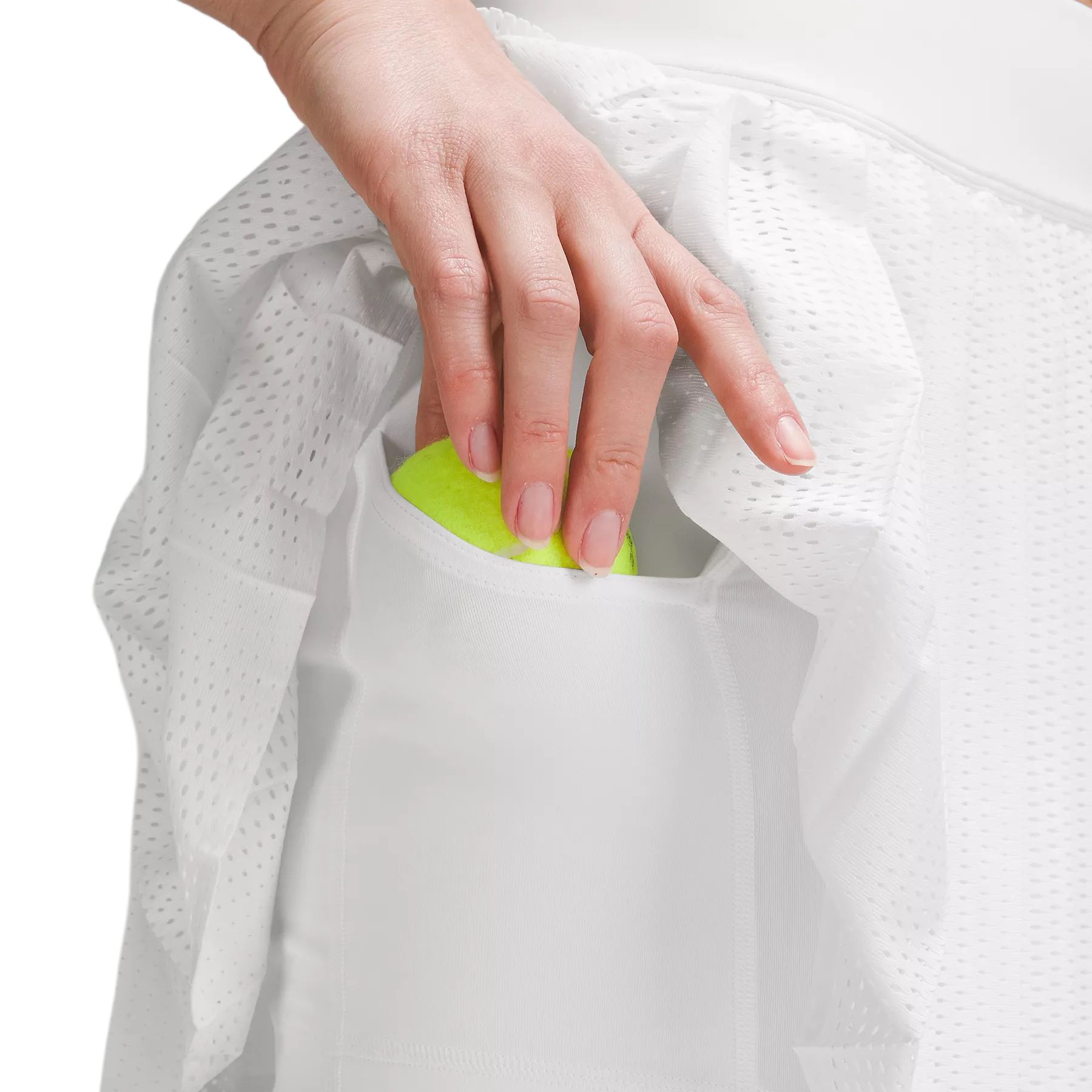 Lululemon Pleated Open Knit High Rise Tennis Skirt Casual Short Skirts Women’s White