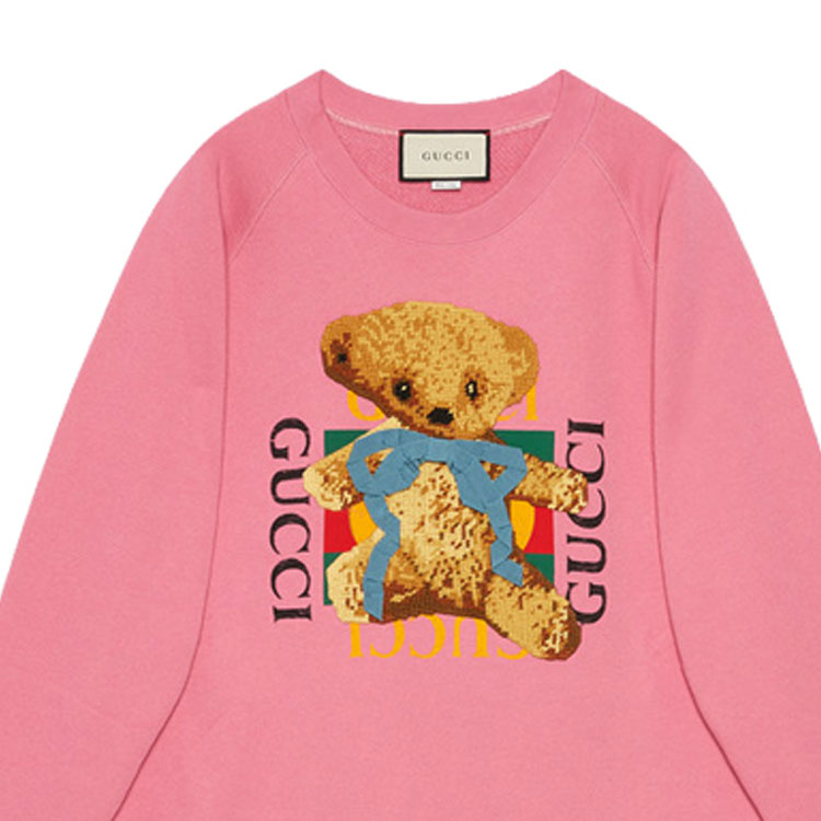 Женский свитшот Gucci (розовый) — фото 5