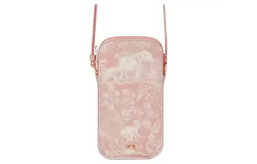 DIOR Cotton Cell Phone Pouch, Shoulder Bag, Crossbody Bag, Kids' Bag Women's Pink