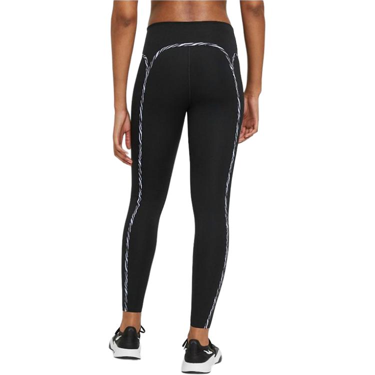 Женские штаны Nike One Luxe Icon Clash (черные) — фото 5