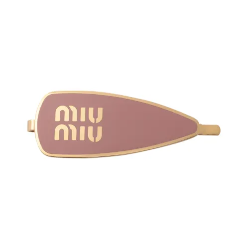 MIU MIU Engraved-logo Enamel Hair Clip