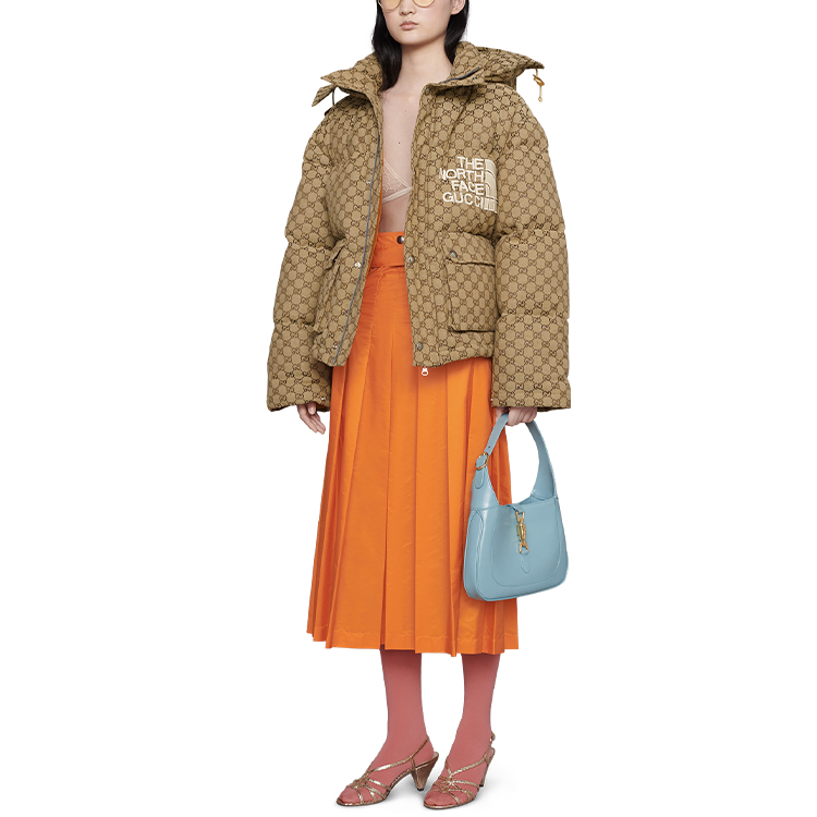 Женская куртка Gucci x /THE NORTH FACE GUCCI x THE NORTH FACE GG (коричневая) — фото 5