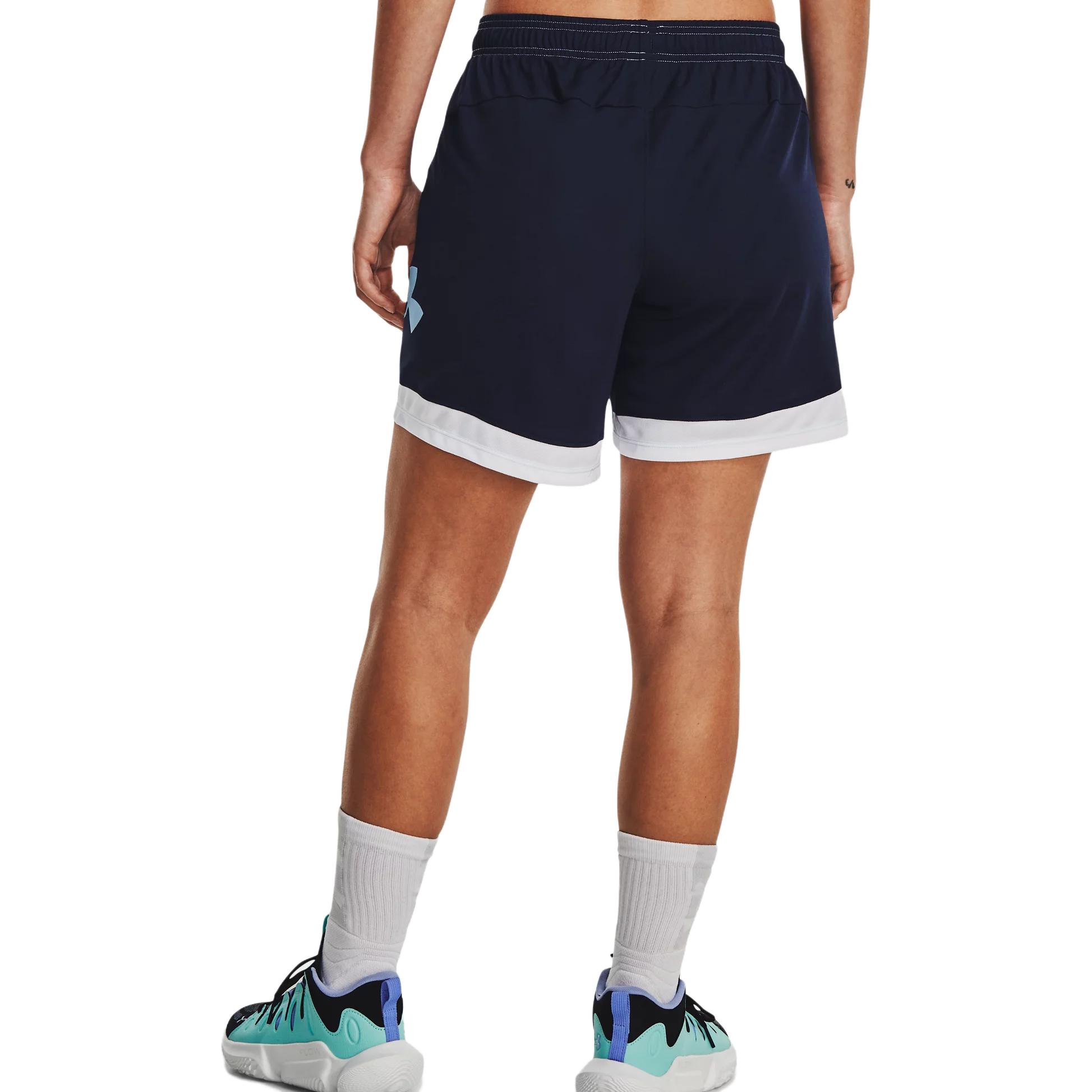 Under Armour Baselin Sports Shorts Women’s Blue Moderate Knitted Shorts