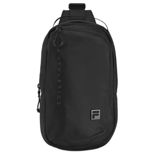 FILA Fitness Fabric Sling Bag Extra Small Men's Jet Black