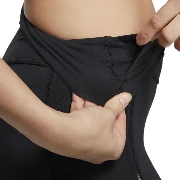 Женские штаны Nike Yoga Luxe Infinalon Ribbed (черные) — фото 5