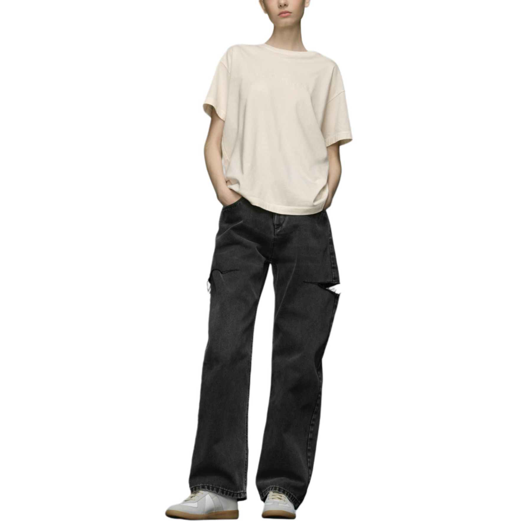 Женская футболка Maison Margiela T-shirt (белая) — фото 4