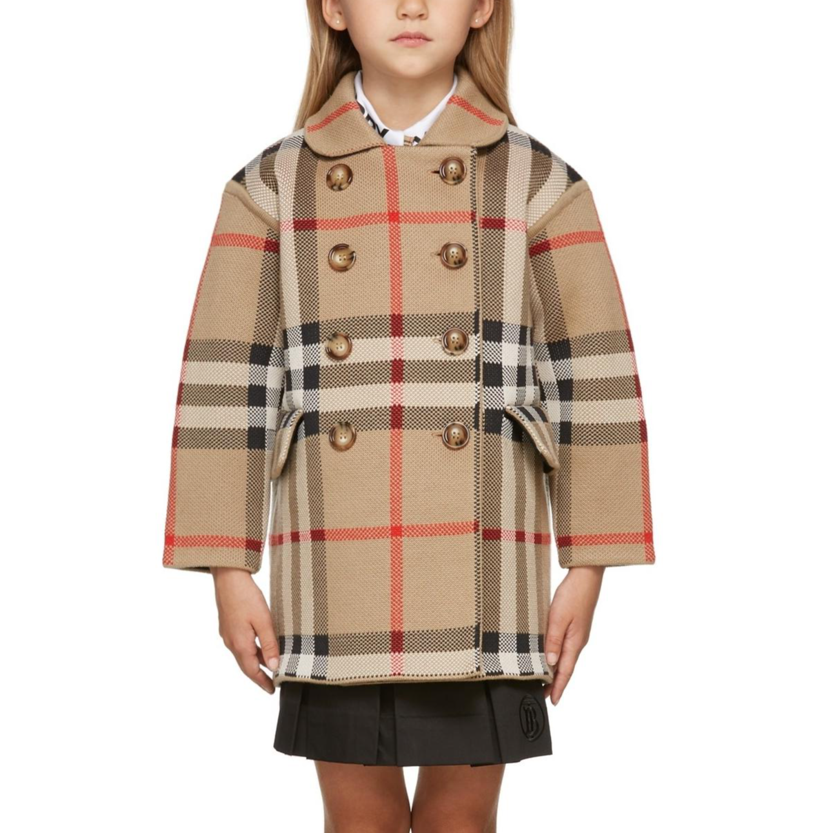 Пальто Burberry (бежевое) — фото 3