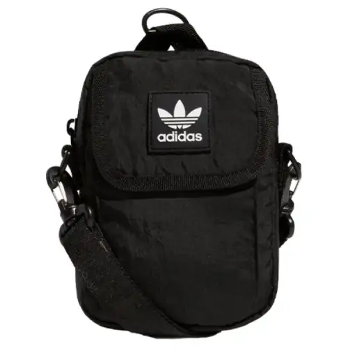 Adidas Originals Nylon Fabric Crossbody Bag, Shoulder Bag Regular Unisex Black