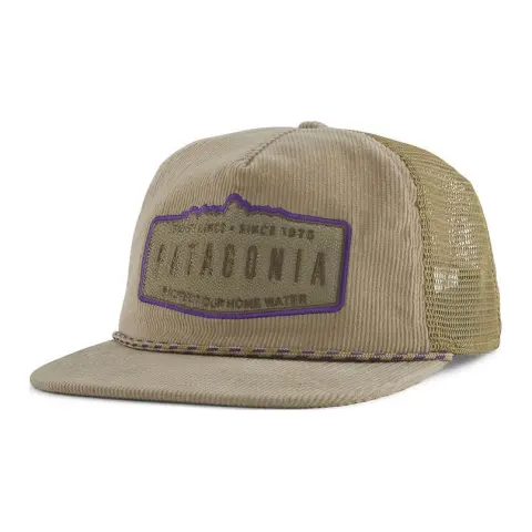 Patagonia Organic Cotton, Corduroy, Recycled Polyester Mesh, Recycled Fishnet Baseball Caps Unisex Brown