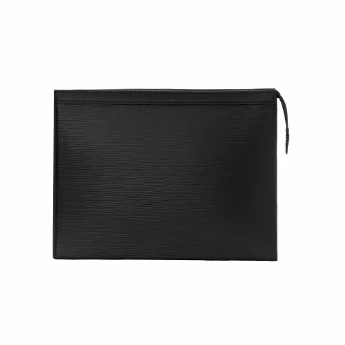 LOUIS VUITTON Pochette Voyage Epi Grain Leather Cow Leather Trim Toiletry Bag Clutch Men's Black