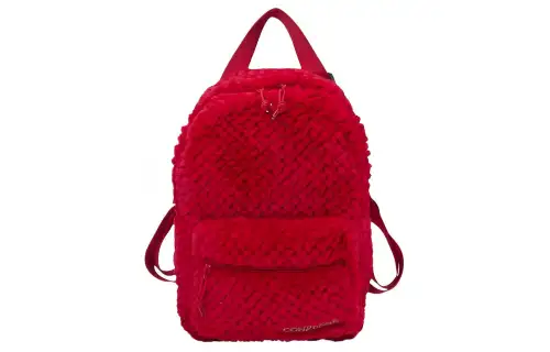 Converse Faux Fur Backpack Regular Unisex Red