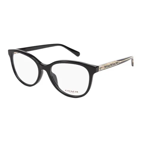 COACH Oval Eyeglass Frames Unisex Black