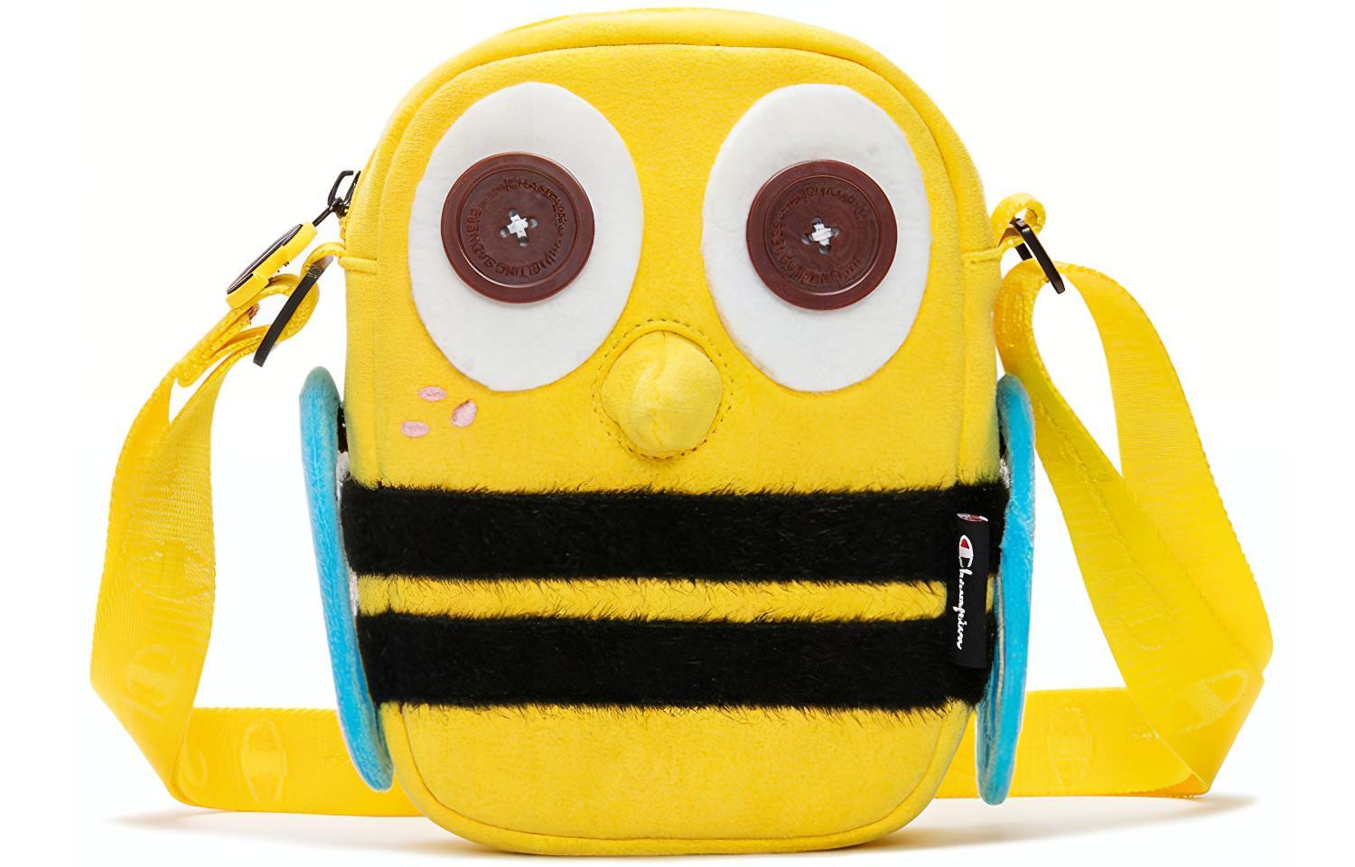 Champion Melting Sadness Collaboration Champion Mtss Co Branded Series Polyester Bee Bag Shoulder Bag Unisex Yellow