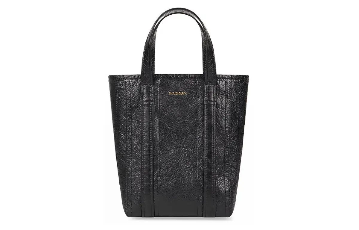 Balenciaga Barbes Sheepskin Tote Bag, Shopping Bag, Handbag, Crossbody Bag Small Women's Black