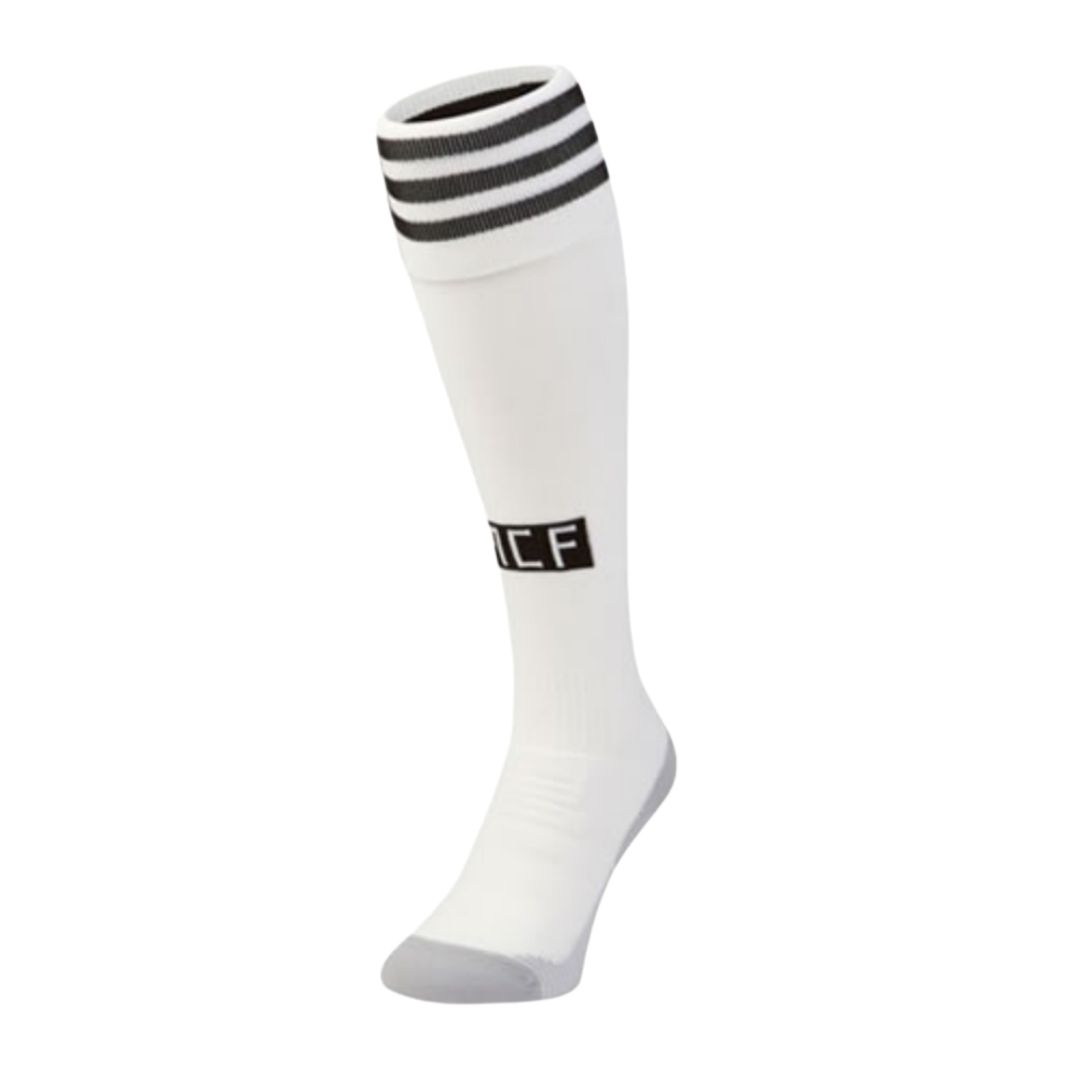 Adidas REAL H SO Soccer Socks Unisex 1 Pack Bright White/Black