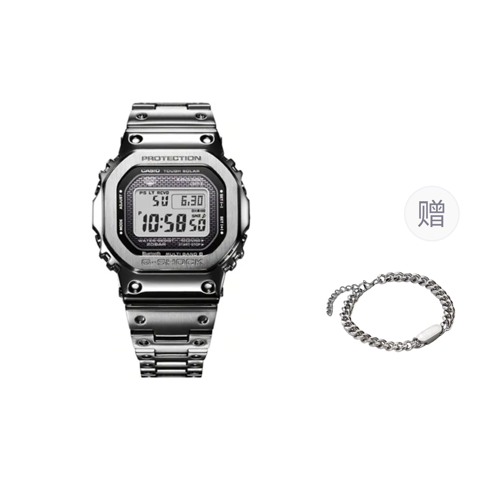 Мужские часы G-SHOCK Маленький серебряный кирпич (серые)