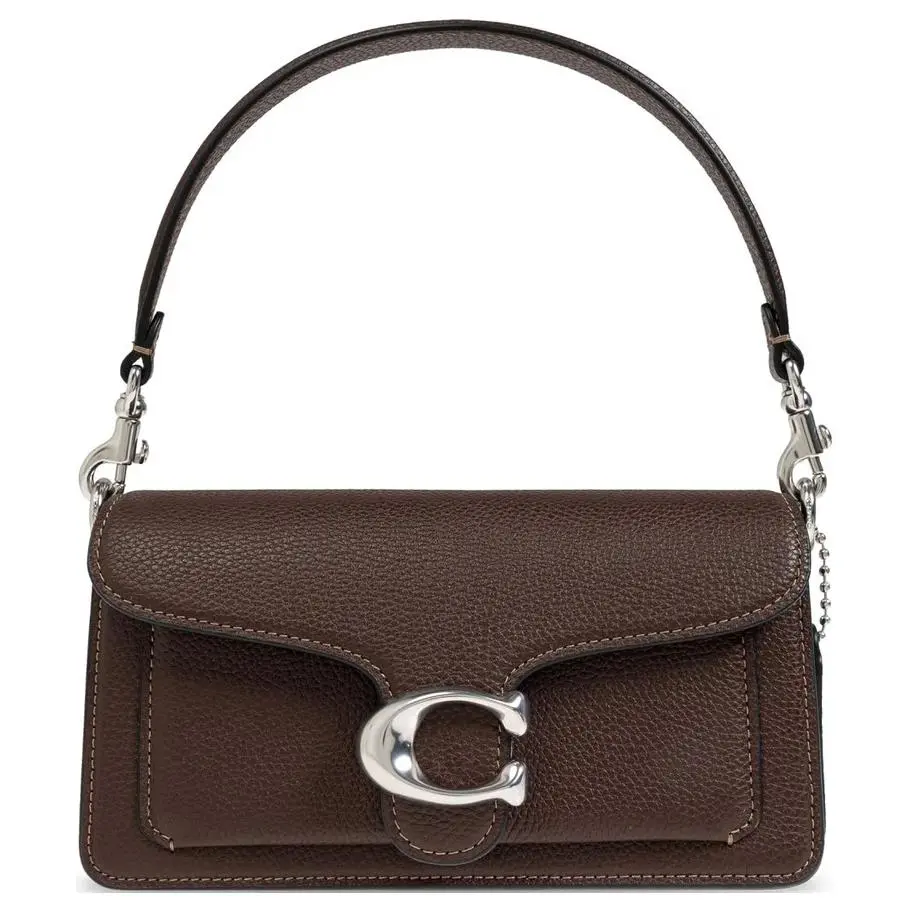 COACH Tabby Calfskin Shoulder Bag, Crossbody Bag, Handbag Small Women's Brown