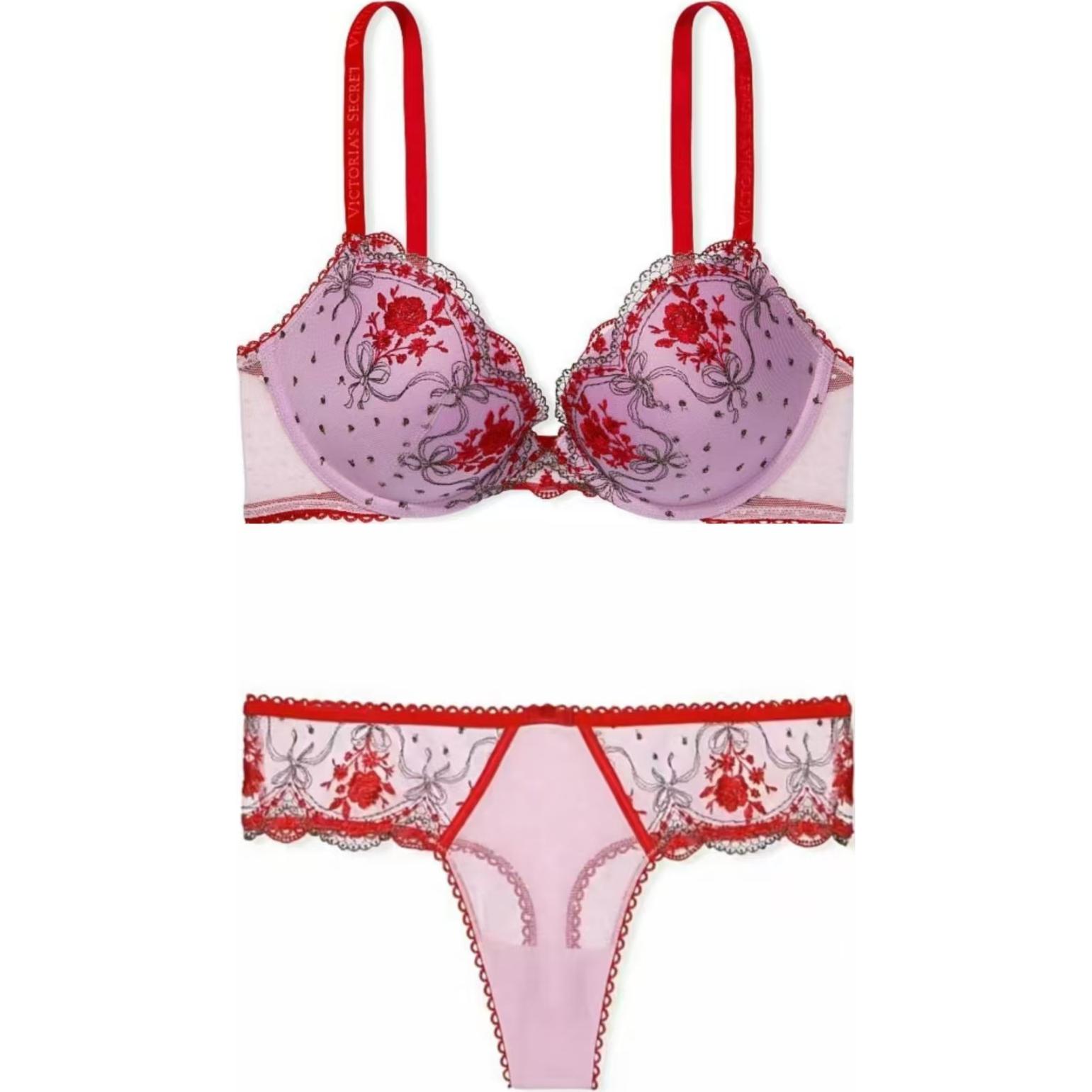 Женский комплект нижнего белья Victoria's Secret (пурпурный)
